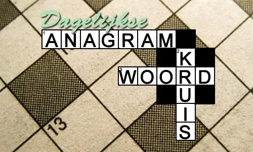 Dagelijkse Anagram Kruiswoord