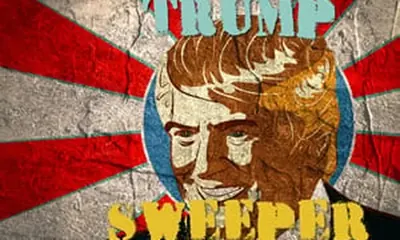 Trump Sweeper, naslovna slika igre